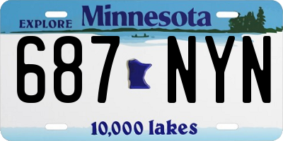 MN license plate 687NYN