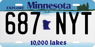 MN license plate 687NYT