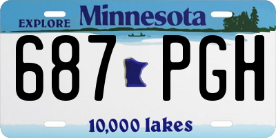 MN license plate 687PGH