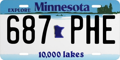 MN license plate 687PHE