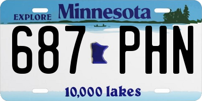 MN license plate 687PHN
