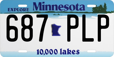 MN license plate 687PLP
