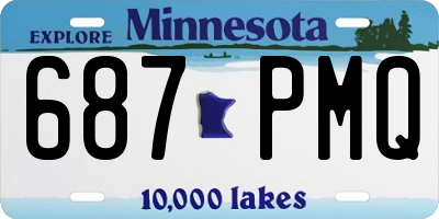 MN license plate 687PMQ