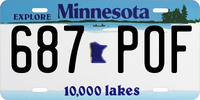 MN license plate 687POF
