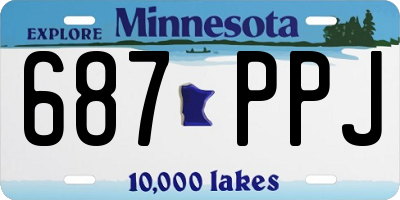 MN license plate 687PPJ