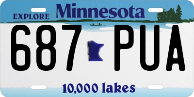 MN license plate 687PUA