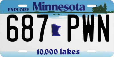 MN license plate 687PWN