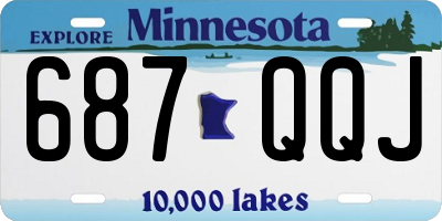 MN license plate 687QQJ