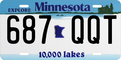 MN license plate 687QQT