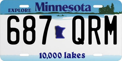 MN license plate 687QRM
