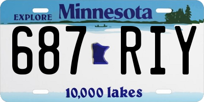 MN license plate 687RIY