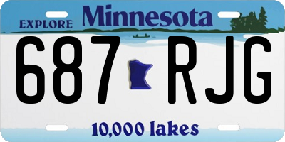 MN license plate 687RJG