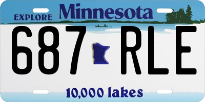 MN license plate 687RLE