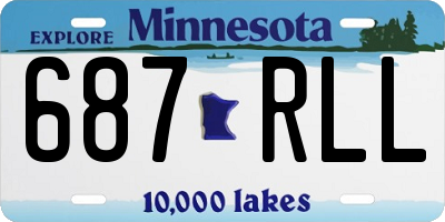 MN license plate 687RLL