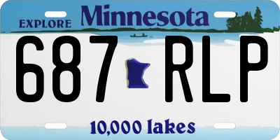 MN license plate 687RLP