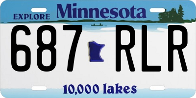 MN license plate 687RLR