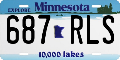 MN license plate 687RLS