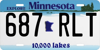 MN license plate 687RLT