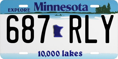 MN license plate 687RLY