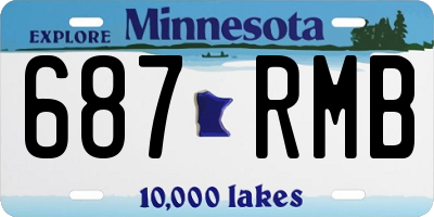 MN license plate 687RMB