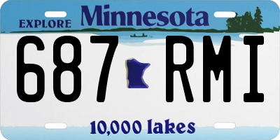 MN license plate 687RMI