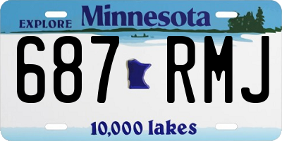 MN license plate 687RMJ