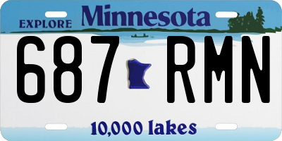 MN license plate 687RMN
