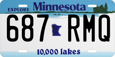MN license plate 687RMQ