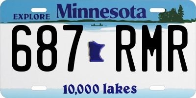 MN license plate 687RMR
