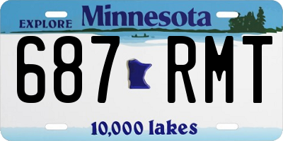 MN license plate 687RMT