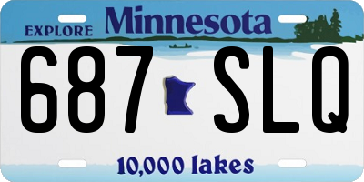 MN license plate 687SLQ