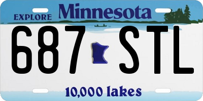 MN license plate 687STL