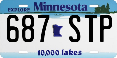 MN license plate 687STP