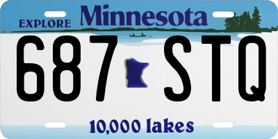 MN license plate 687STQ