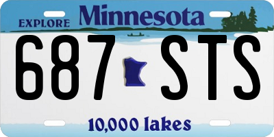 MN license plate 687STS