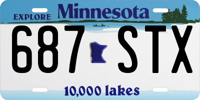 MN license plate 687STX