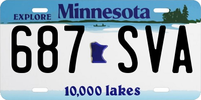 MN license plate 687SVA
