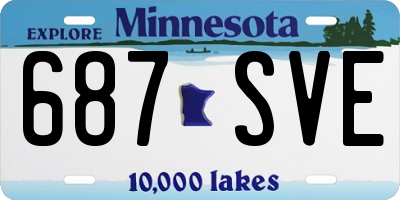 MN license plate 687SVE