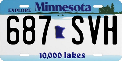 MN license plate 687SVH