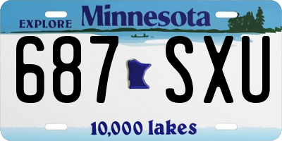 MN license plate 687SXU