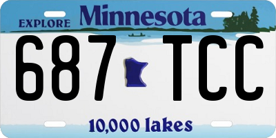MN license plate 687TCC