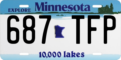 MN license plate 687TFP