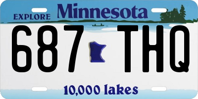 MN license plate 687THQ