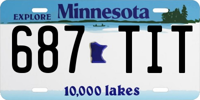 MN license plate 687TIT