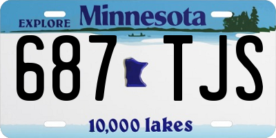 MN license plate 687TJS