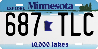 MN license plate 687TLC
