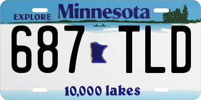 MN license plate 687TLD