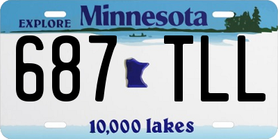 MN license plate 687TLL