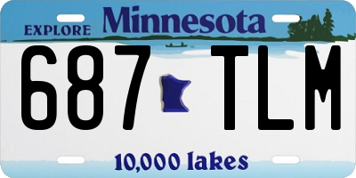 MN license plate 687TLM