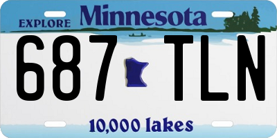MN license plate 687TLN